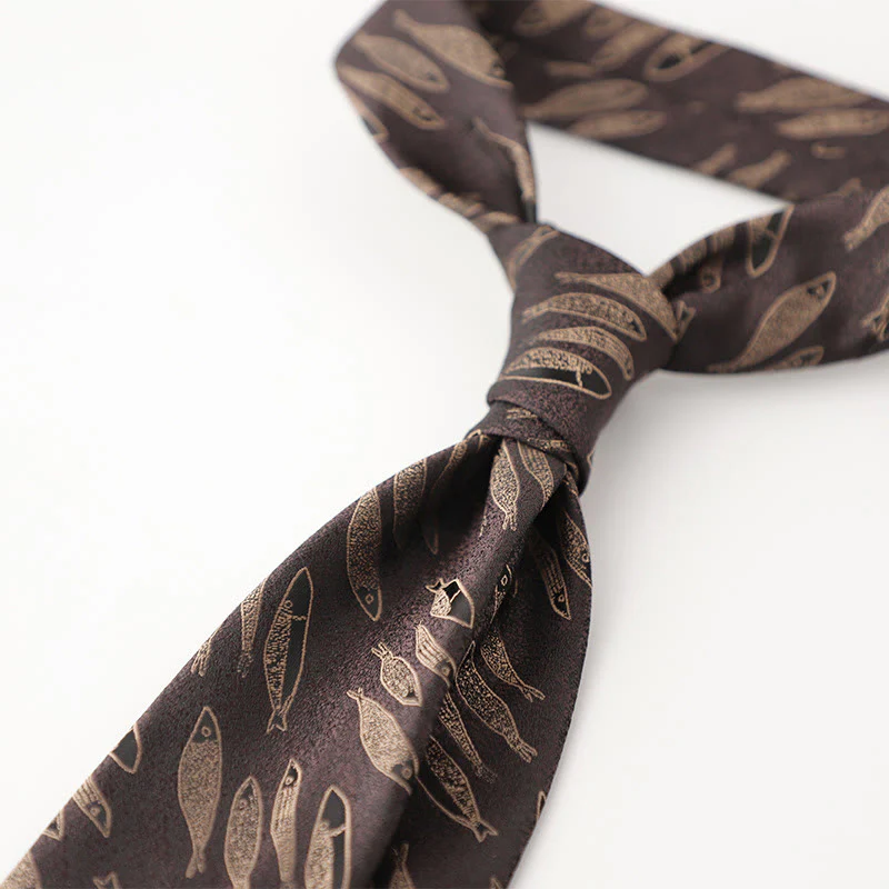 Men's Ornate Patterned Silk-Like Fabric Neckties - Image 7