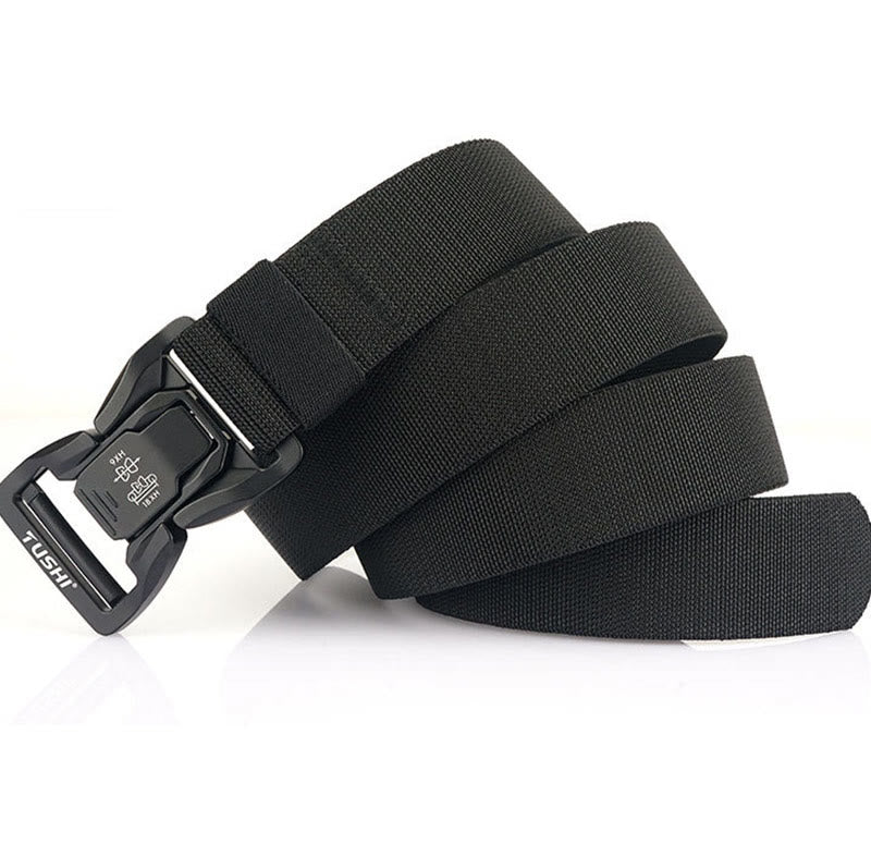 Men's Outdoor Tactical Belt Elastic Quick Release Waistband - Image 2