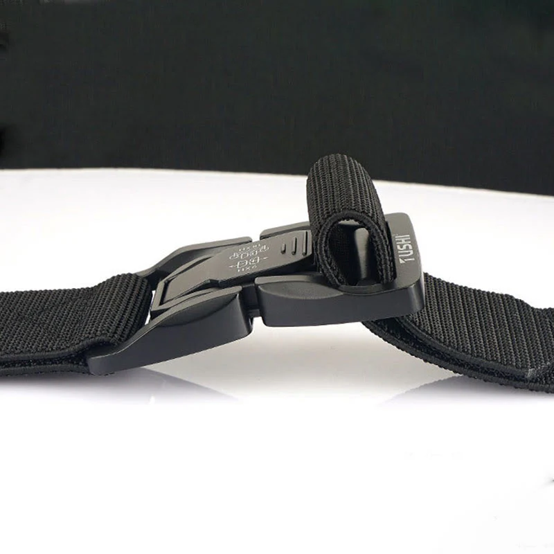 Men's Outdoor Tactical Belt Elastic Quick Release Waistband - Image 4