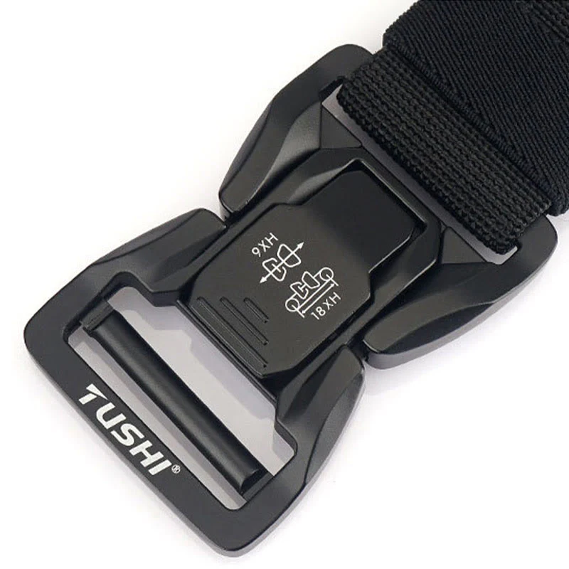 Men's Outdoor Tactical Belt Elastic Quick Release Waistband - Image 7