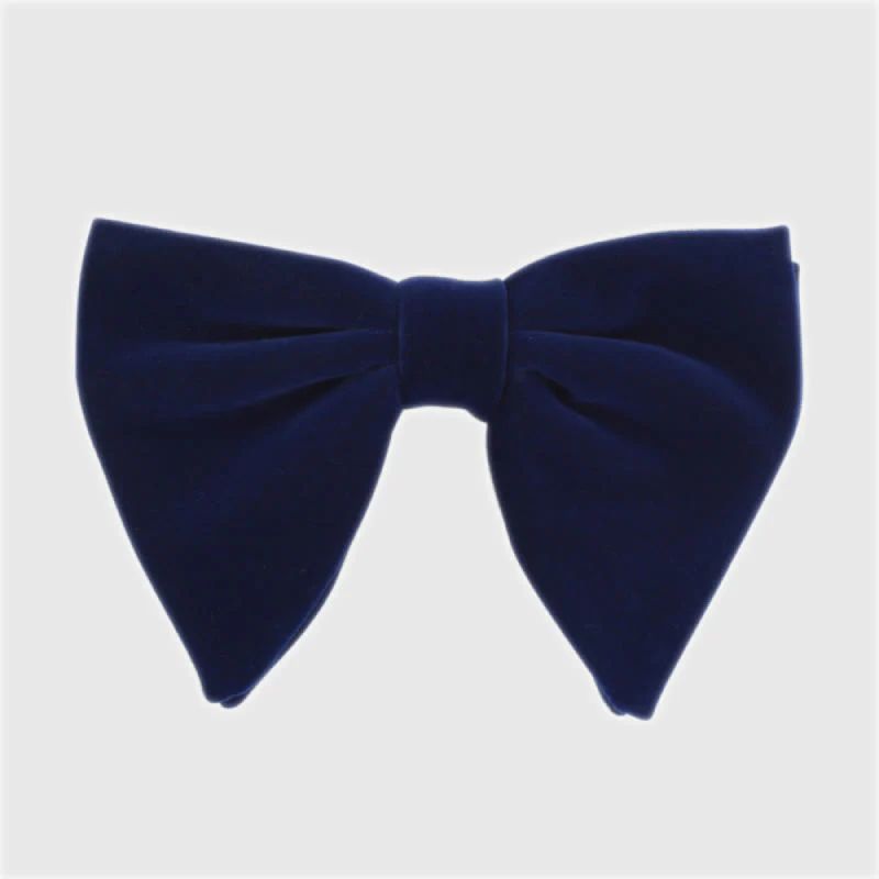 Men's Gentleman Oversize Droopy Velvet Bow Tie - Image 14