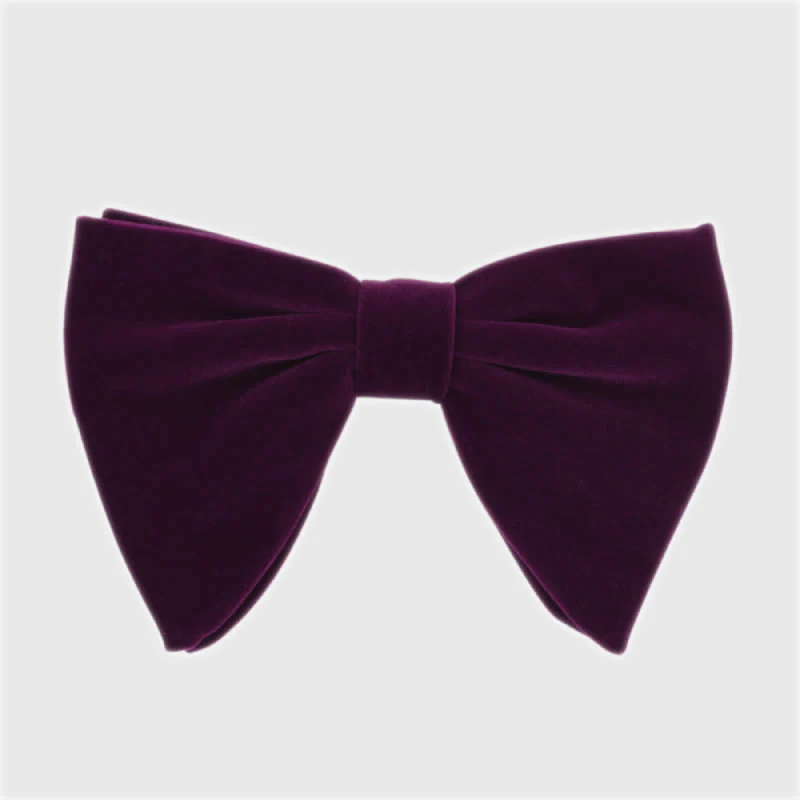 Men's Gentleman Oversize Droopy Velvet Bow Tie - Image 18
