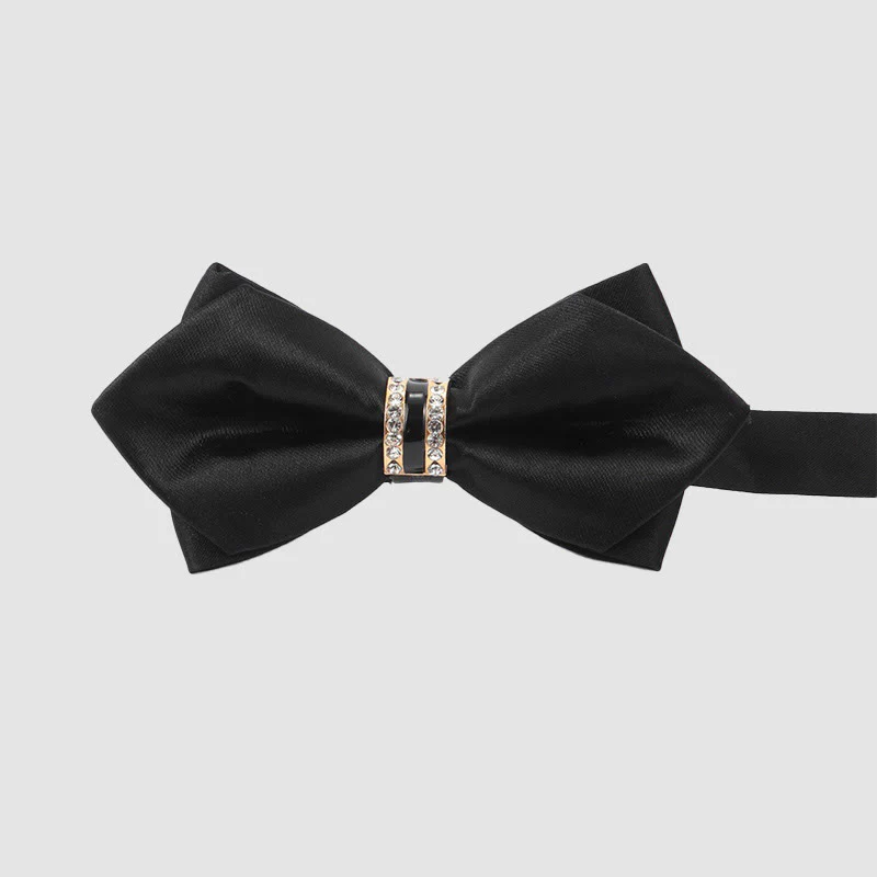 Men's Paisley Pattern Decorative Buckle Formal Bow Tie - Image 4