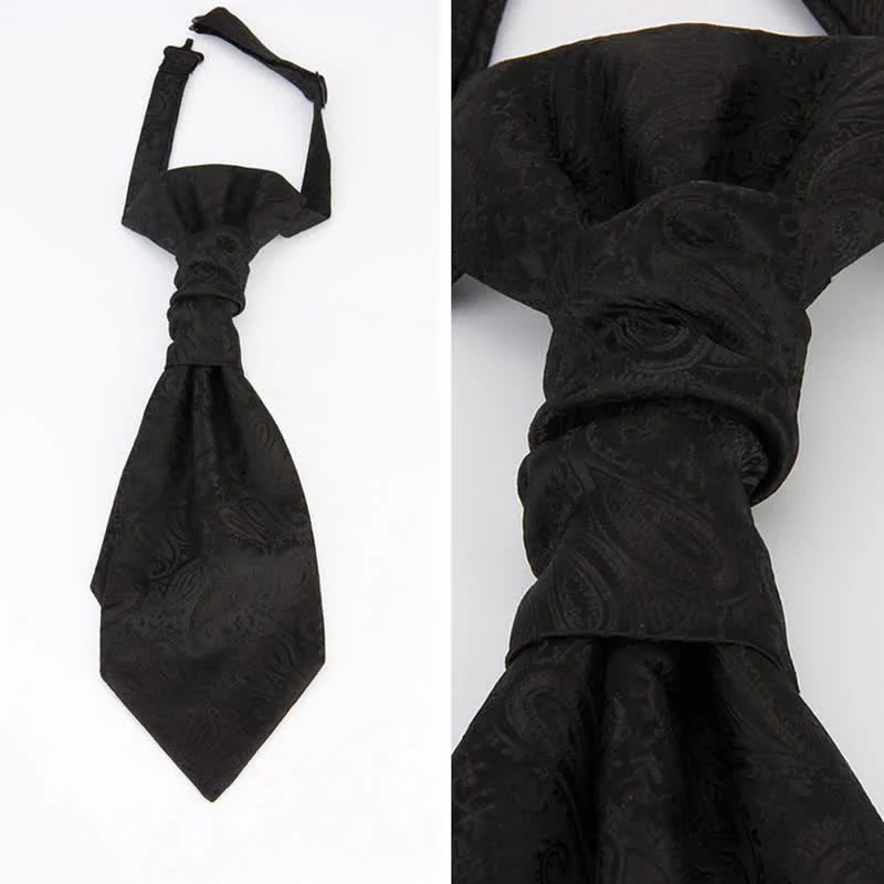 Men's Paisley Suit Vest Pre-tied Necktie - Image 4