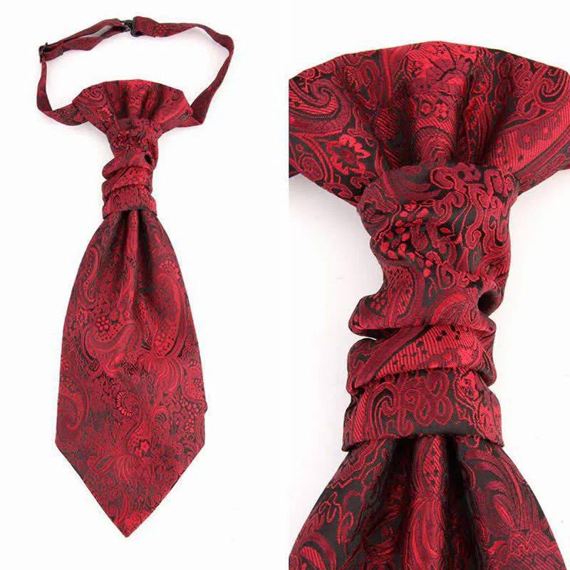 Men's Paisley Suit Vest Pre-tied Necktie - Image 5