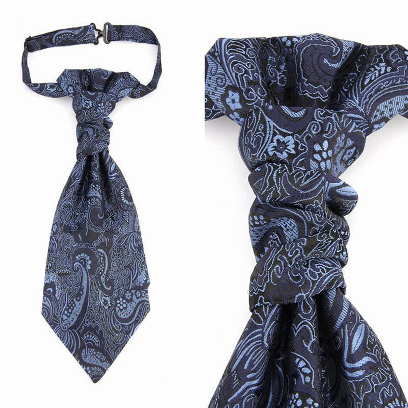 Men's Paisley Suit Vest Pre-tied Necktie - Image 6