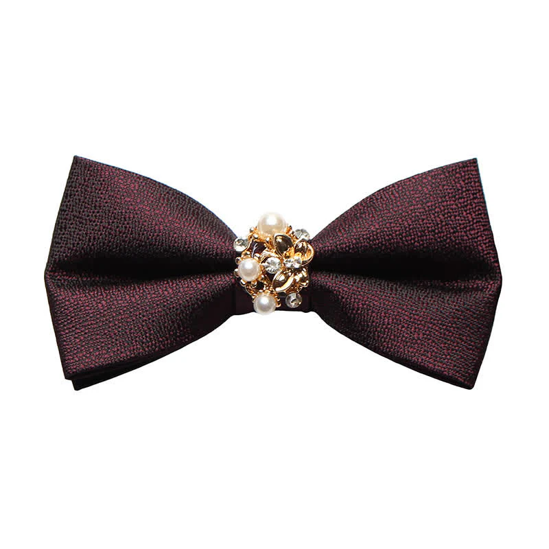 Men's Pearl Formal Tuxedo Bow Tie - Image 13