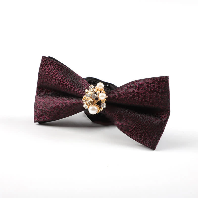 Men's Pearl Formal Tuxedo Bow Tie - Image 14