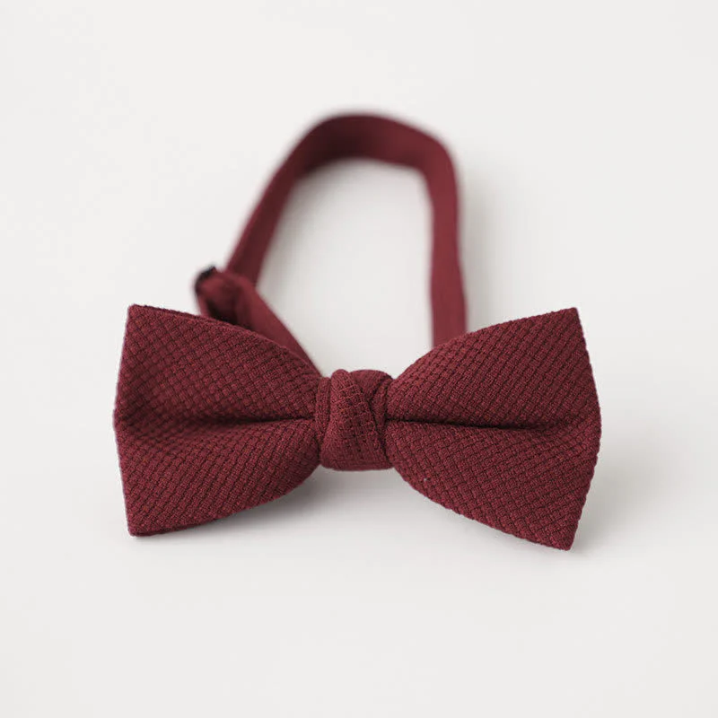 Men's Morandi Theme Solid Color Bow Tie - Image 3