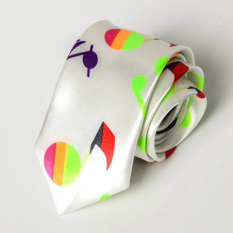Men's Personality Piano Music Note Necktie - Image 10