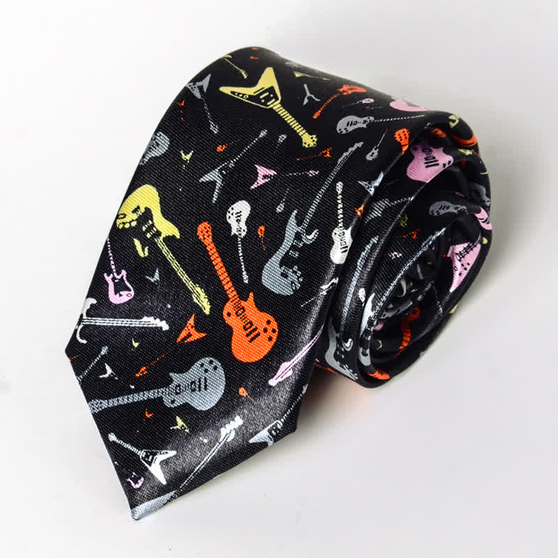 Men's Personality Piano Music Note Necktie - Image 13