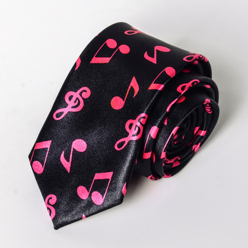 Men's Personality Piano Music Note Necktie - Image 16