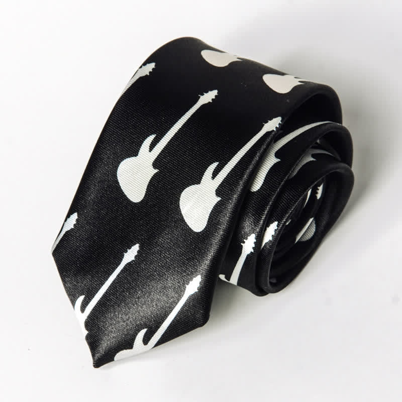 Men's Personality Piano Music Note Necktie - Image 6