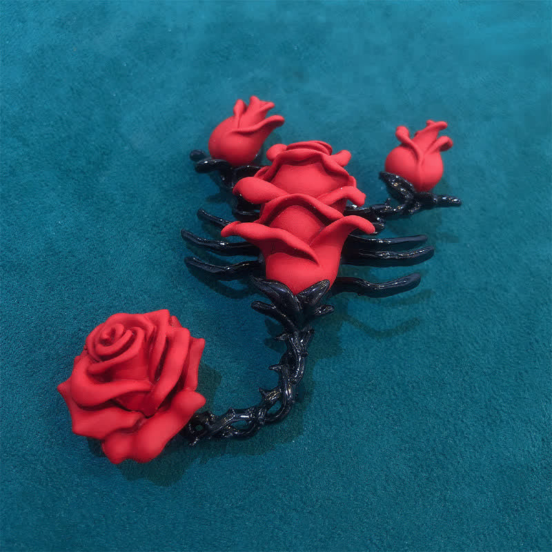 Men's Personality Scorpion Rose Brooch - Image 4