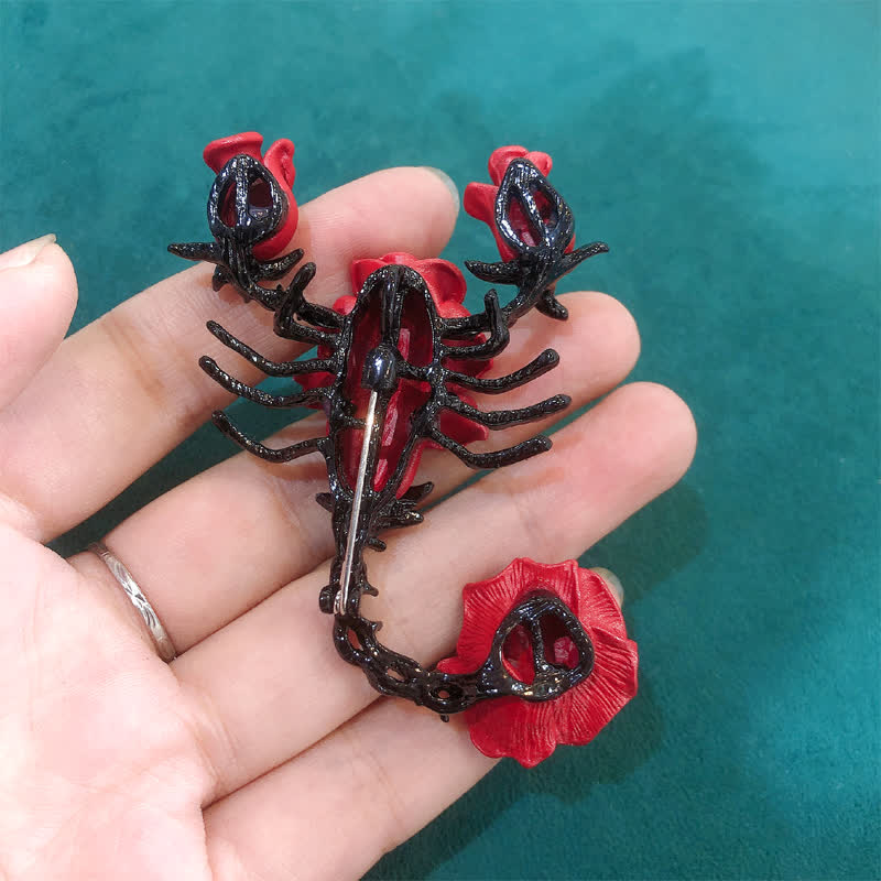 Men's Personality Scorpion Rose Brooch - Image 6