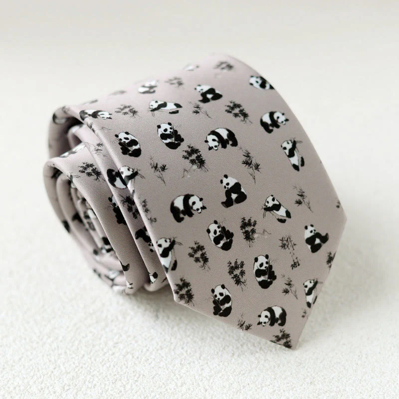 Men's Personalized Horse Printed Hand-Tie Green Necktie - Image 8