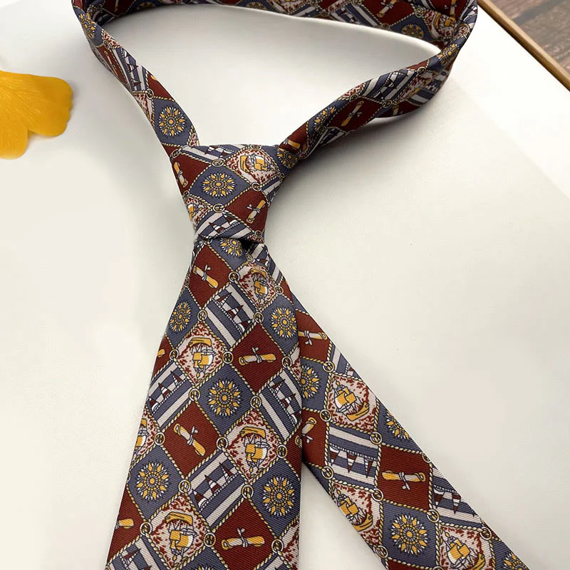 Men's Personalized Retro Patterned Hand Tie Multi Style Necktie - Image 12
