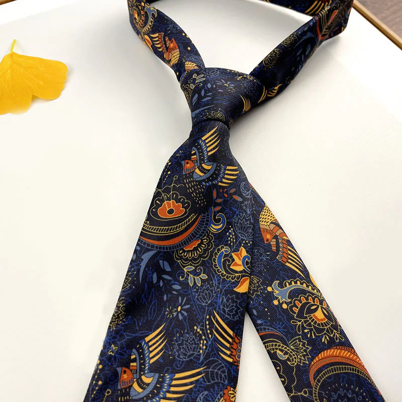 Men's Personalized Retro Patterned Hand Tie Multi Style Necktie - Image 13