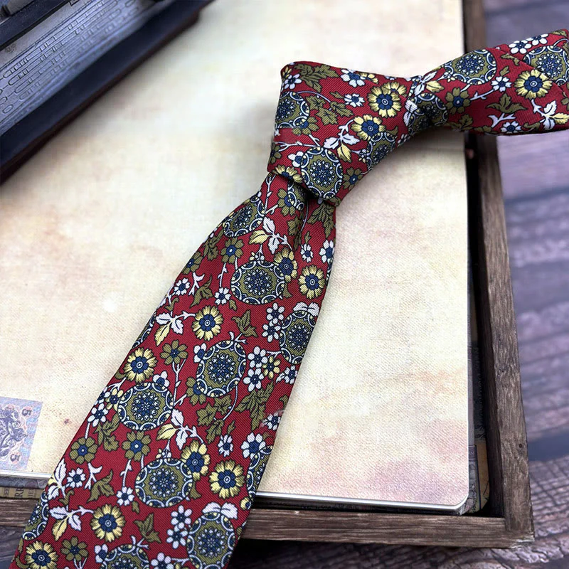 Men's Personalized Retro Patterned Hand Tie Multi Style Necktie - Image 22