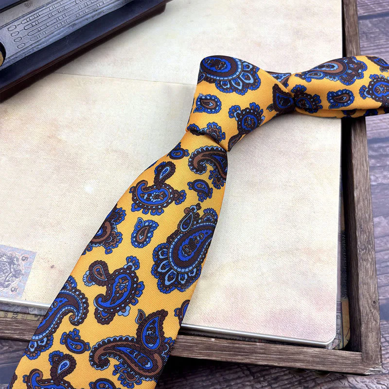 Men's Personalized Retro Patterned Hand Tie Multi Style Necktie - Image 27
