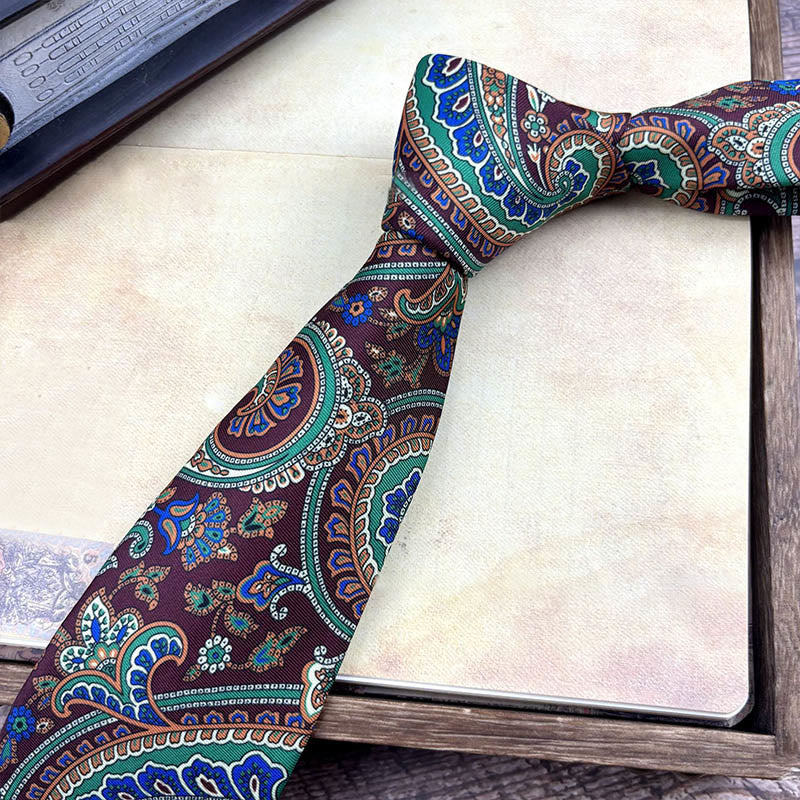 Men's Personalized Retro Patterned Hand Tie Multi Style Necktie - Image 31