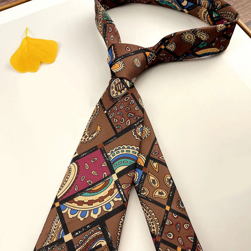 Men's Personalized Retro Patterned Hand Tie Multi Style Necktie - Image 8