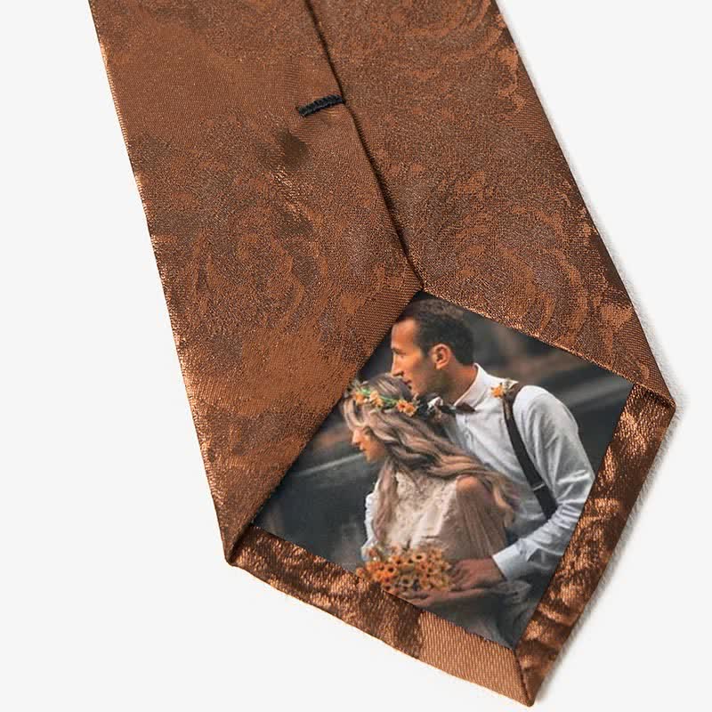 Men's Peru Peony Classic Flower Business Necktie Pocket Square - Image 5