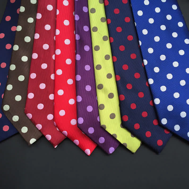 Men's Polka Dots Necktie - Image 2