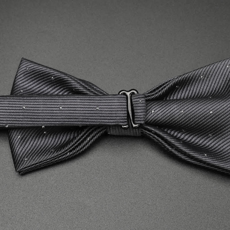 Men's Polka Dotted Formal Tuxedo Bow Tie - Image 6