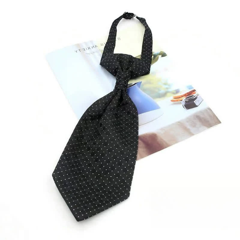 Men's Pre-Tied Ruche Cravat Luxury Paisley Tuxedo Ascot Necktie - Image 20