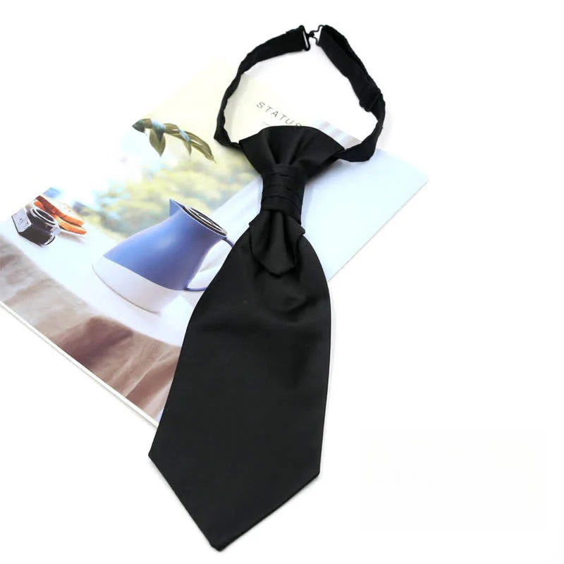 Men's Pre-Tied Ruche Cravat Luxury Paisley Tuxedo Ascot Necktie - Image 6