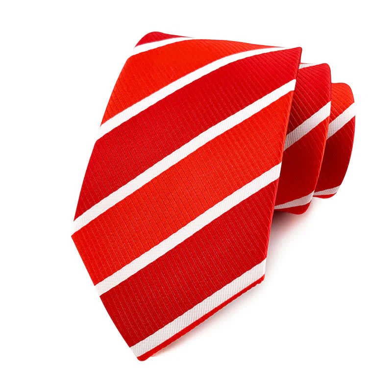 Men's Preppy Urban Striped Necktie - Image 7