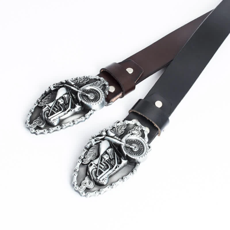 Men's Punk Locomotive Motorcycle Leather Belt - Image 15