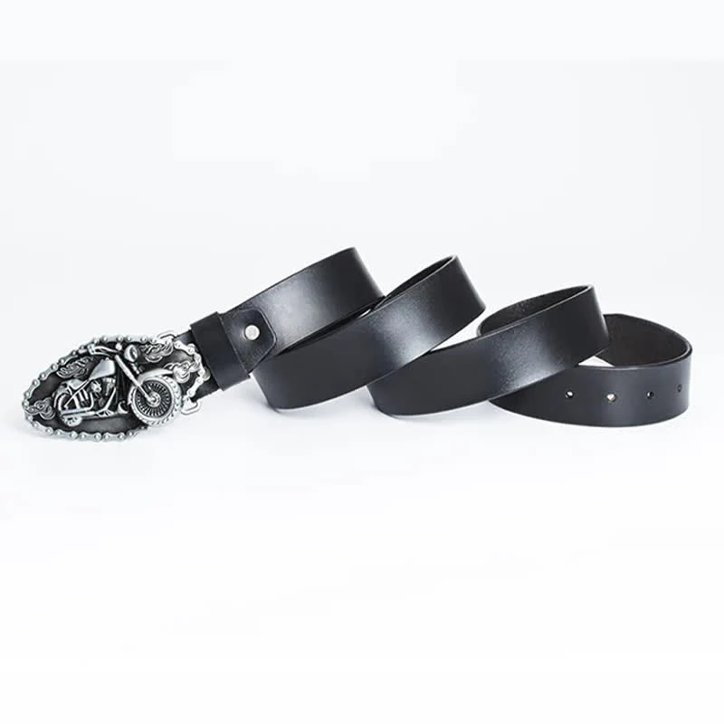Men's Punk Locomotive Motorcycle Leather Belt - Image 5