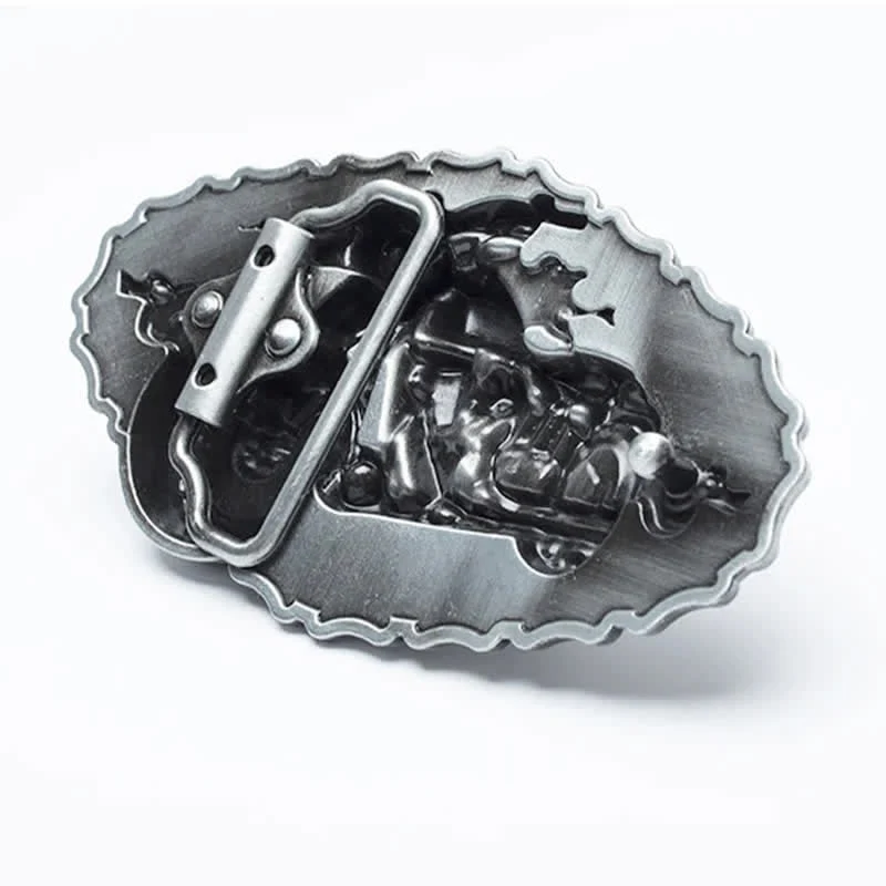 Men's Punk Locomotive Motorcycle Leather Belt - Image 7