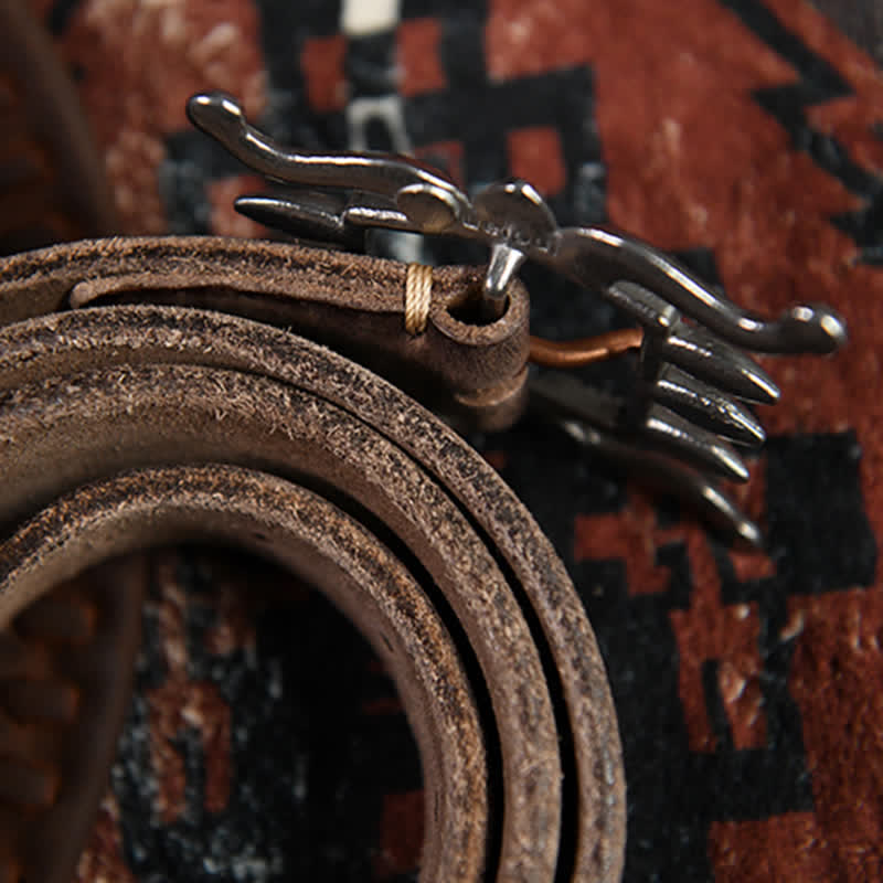 Men's Punk Trendy Cool Octopus Buckle Leather Belt - Image 14