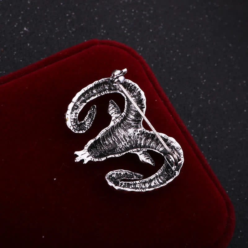 Men's Rams Head Animal Accessories Brooch - Image 3