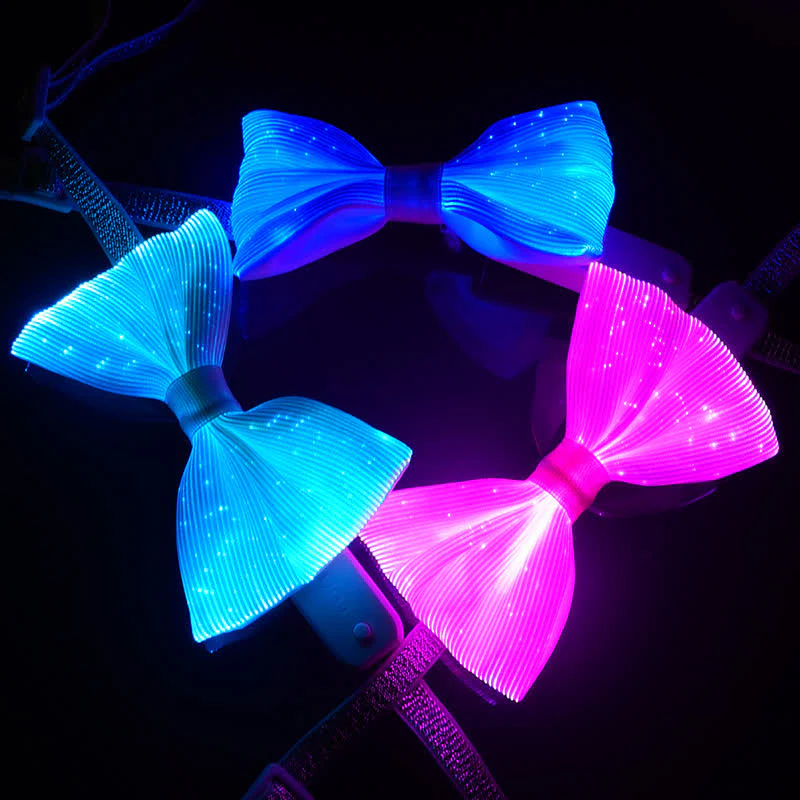 Men's Rechargeable Magical LED Bow Tie - Image 8