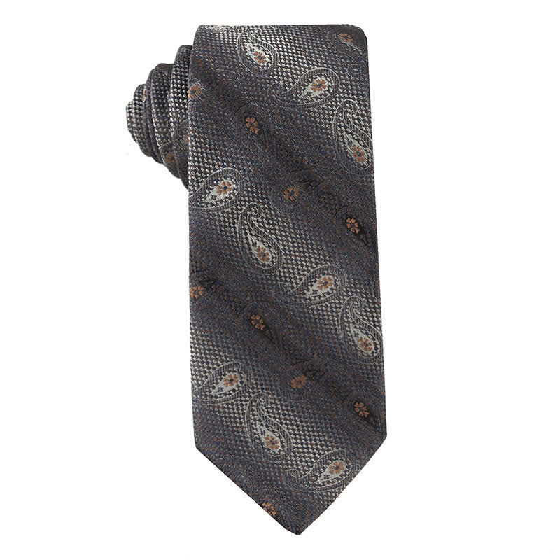 Men's Retro Brown Series Necktie - Image 5