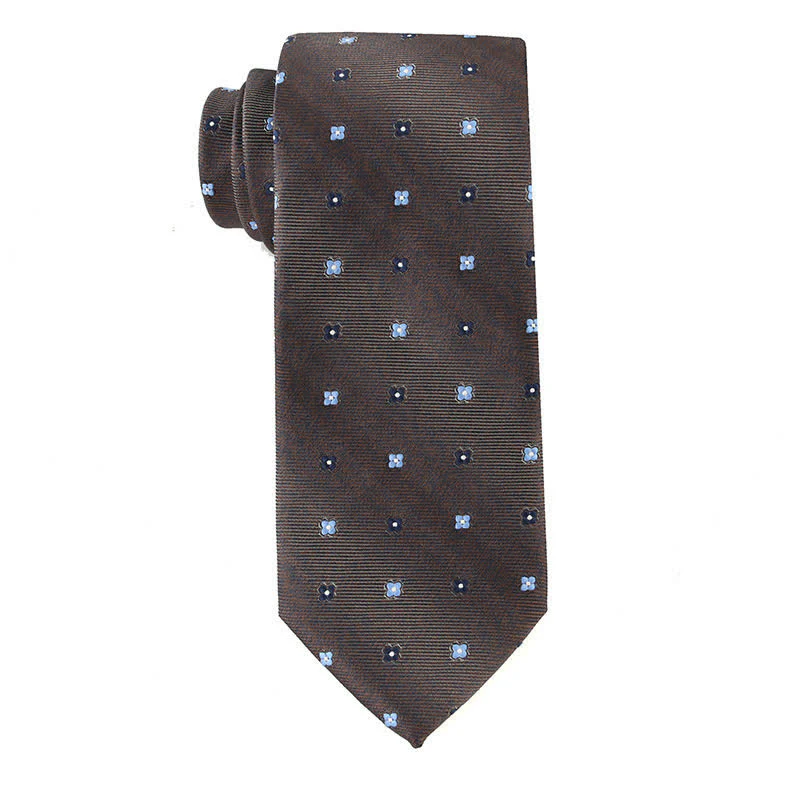 Men's Retro Brown Series Necktie - Image 6