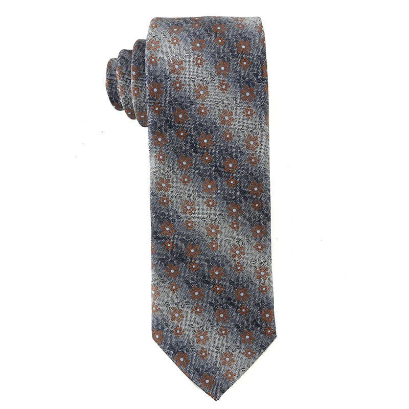Men's Retro Brown Series Necktie - Image 8