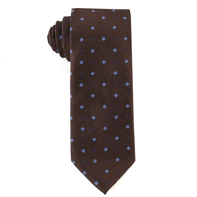 Men's Retro Brown Series Necktie - Image 9