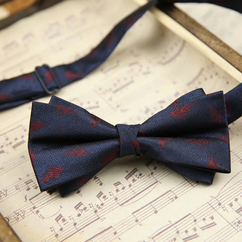 Men's Retro Double Layers Casual Party Decor Bow Tie - Image 11