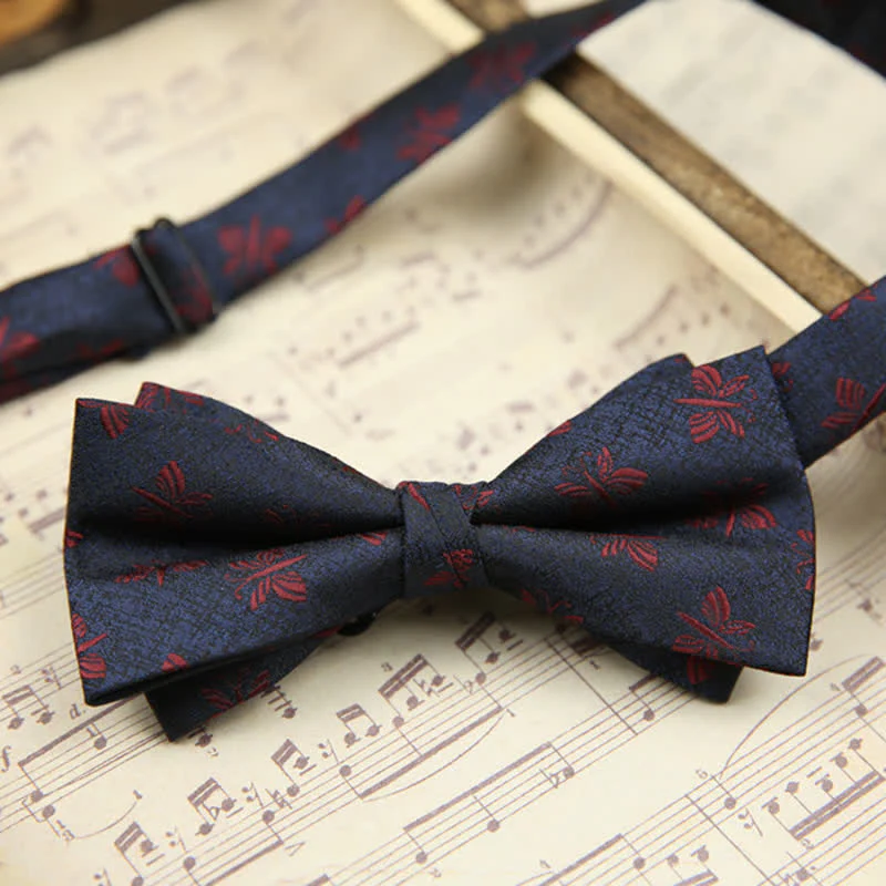 Men's Retro Double Layers Casual Party Decor Bow Tie - Image 8
