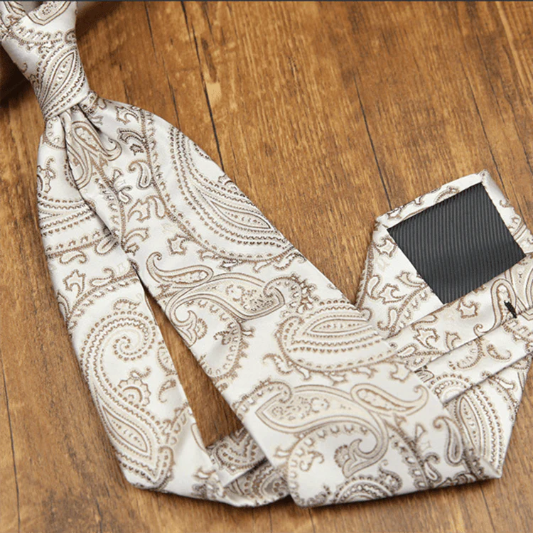 Men's Retro Elegant Cashew Patterned Formal Necktie - Image 2