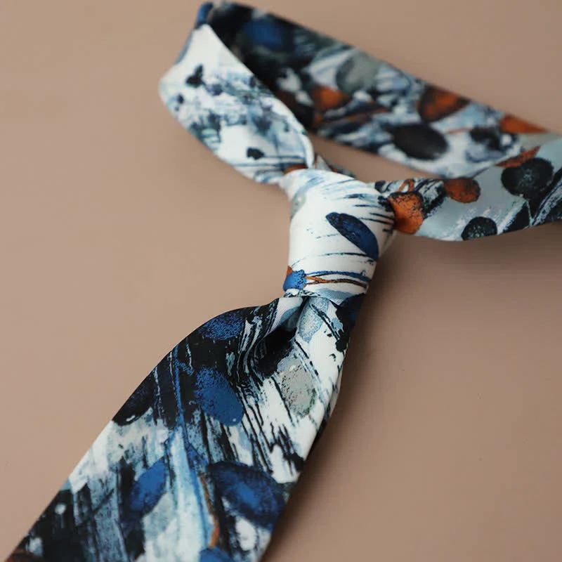 Men's Retro Elegant Neckwear Floral Pattern Necktie - Image 11