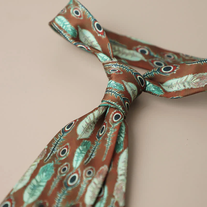 Men's Retro Elegant Neckwear Floral Pattern Necktie - Image 13