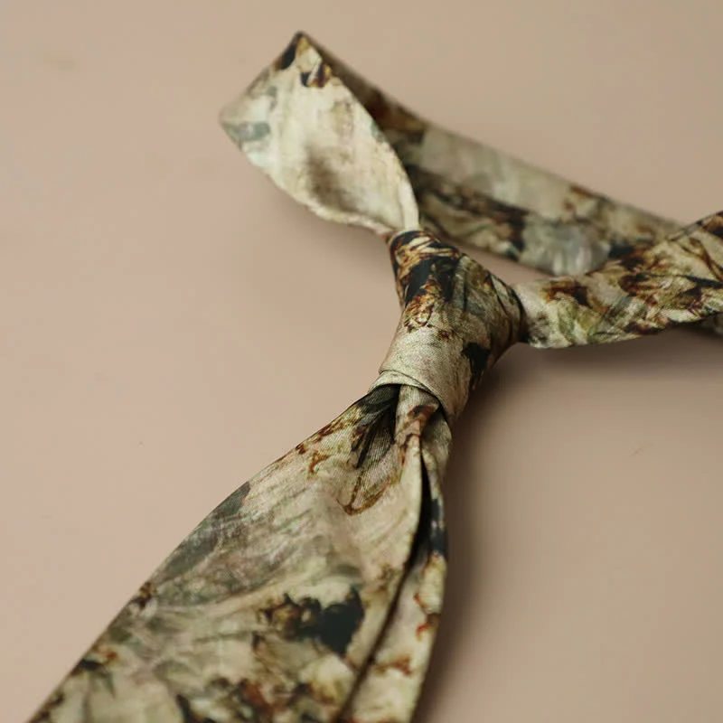 Men's Retro Elegant Neckwear Floral Pattern Necktie - Image 15