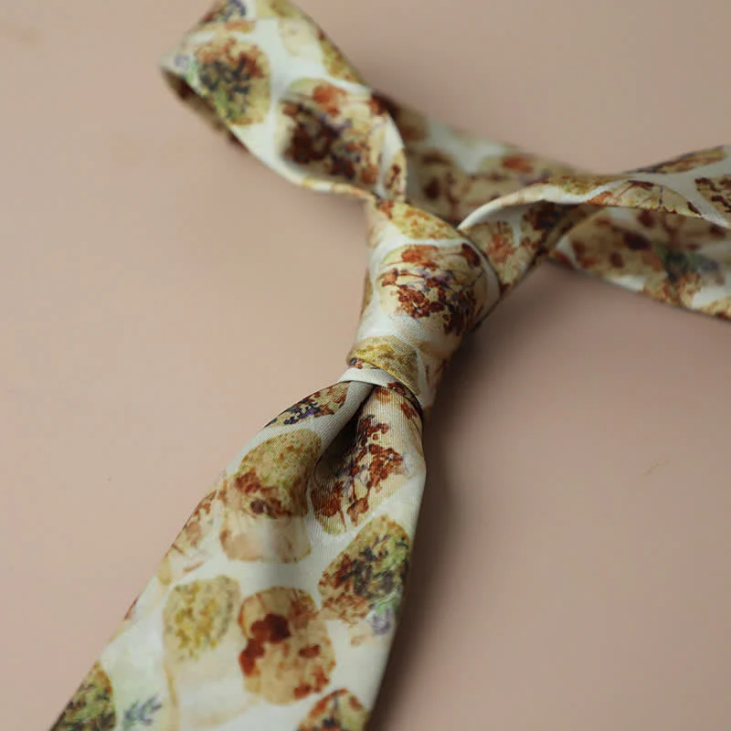Men's Retro Elegant Neckwear Floral Pattern Necktie - Image 16