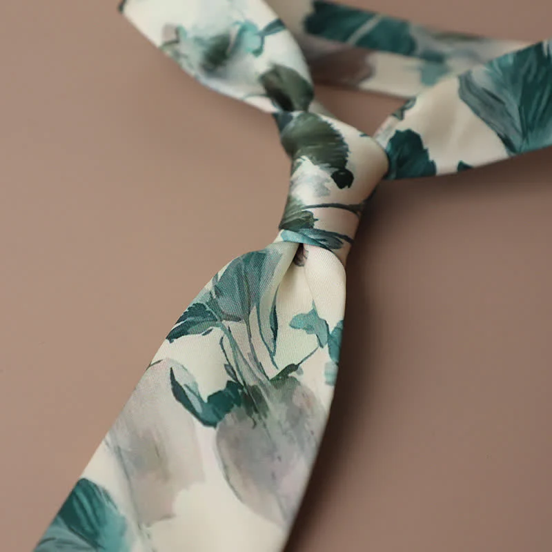 Men's Retro Elegant Neckwear Floral Pattern Necktie - Image 17